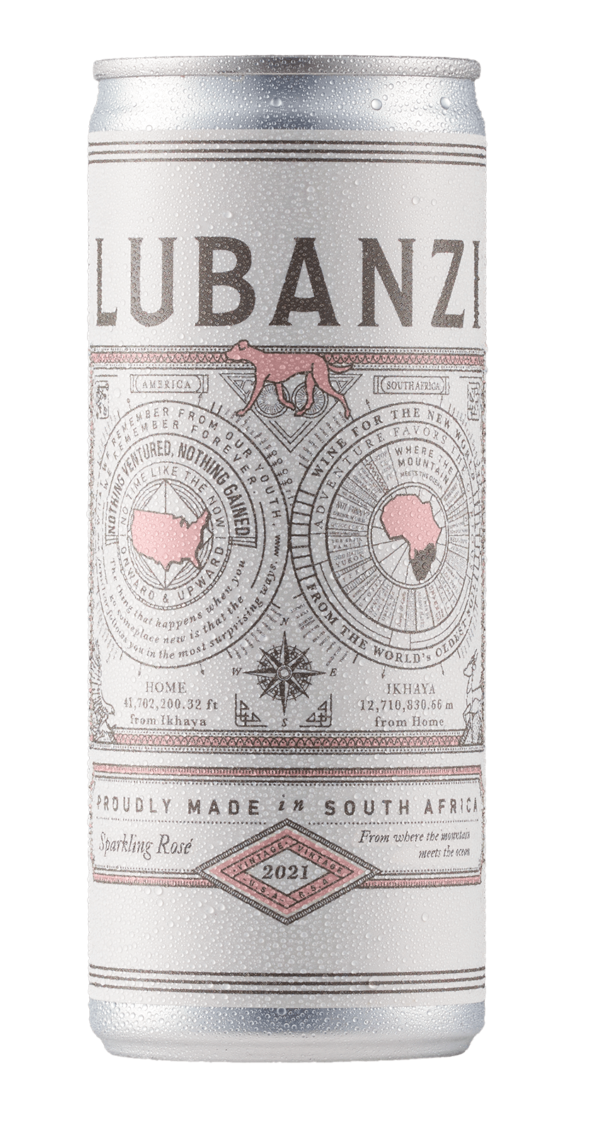 Lubanzi Rose Bubbles Can NV